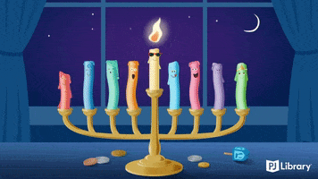 Happy Holidays Candles GIF by PJ Library