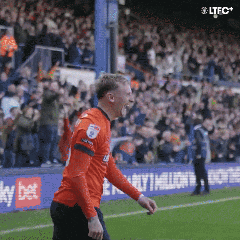 Football Hug GIF by Luton Town FC