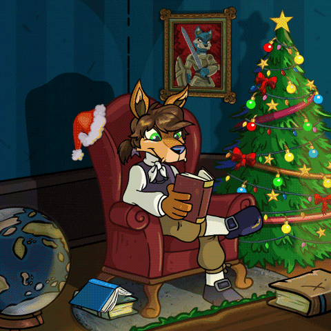 Suspicious Christmas Tree GIF by Neopets