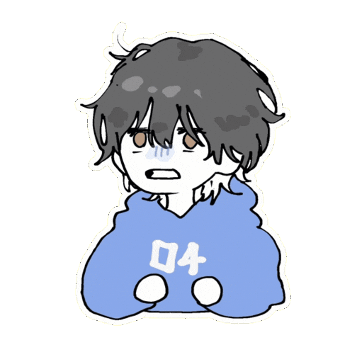 Nervous Horror Sticker