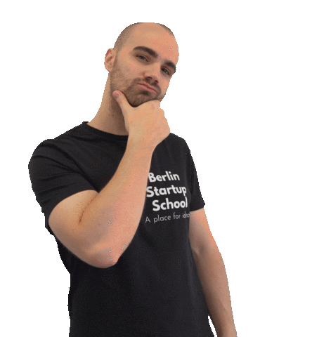 Entrepreneur Think Sticker by Berlin Startup School