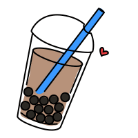 Boba Love Sticker