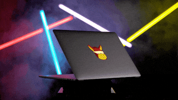 Neon Laptop GIF by Sticker Mule