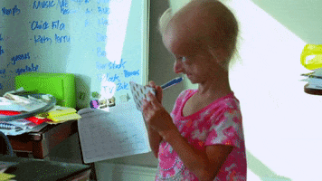 cute girl writing GIF by Children's Miracle Network Hospitals