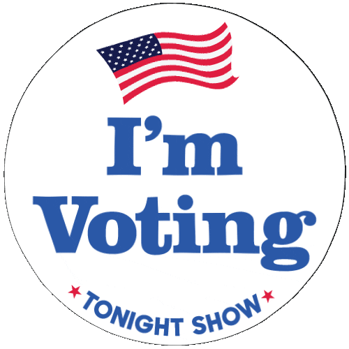 Voting Jimmy Fallon Sticker by The Tonight Show Starring Jimmy Fallon