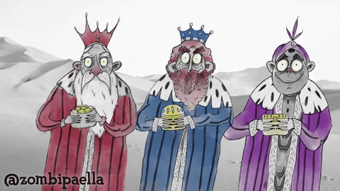 Reyes Magos Halloween GIF by Zombipaella - Find & Share on GIPHY