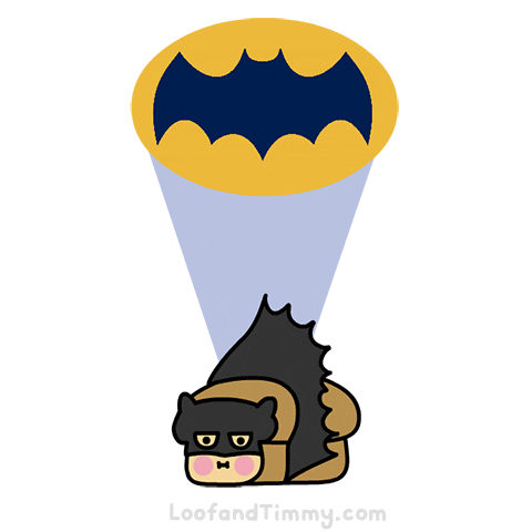 loofandtimmy kawaii adorable batman cosplay GIF