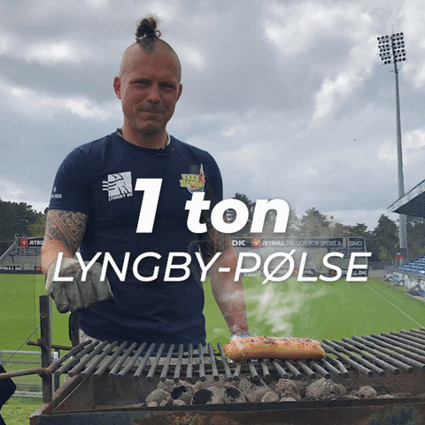 Grill Sausage GIF by Lyngby Boldklub