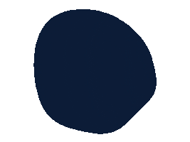 Dark Blue Bubble Sticker by Britta Kimpel