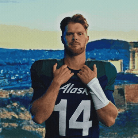 Play To Win Sam Darnold GIF by Alaska Airlines