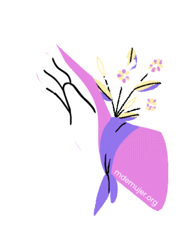 Flower Hand Sticker by Women First Digital