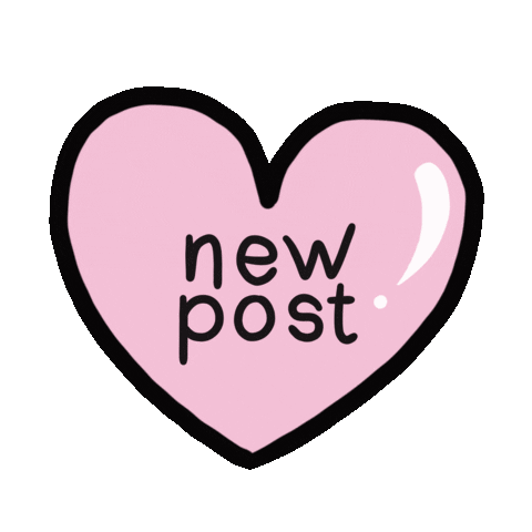 Heart New Post Sticker by little letters studio