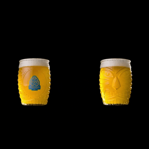 Cheers Tiki GIF by Cerebral Brewing