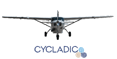 Travel Fly Sticker by FlyCycladic