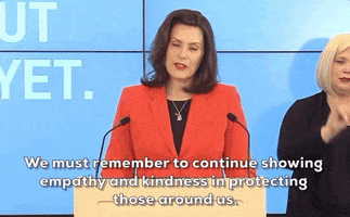 Gretchen Whitmer Kindness GIF by GIPHY News