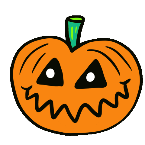 Great Pumpkin Halloween Sticker by Jelene