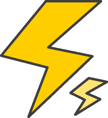 Sparkle Lightning Sticker
