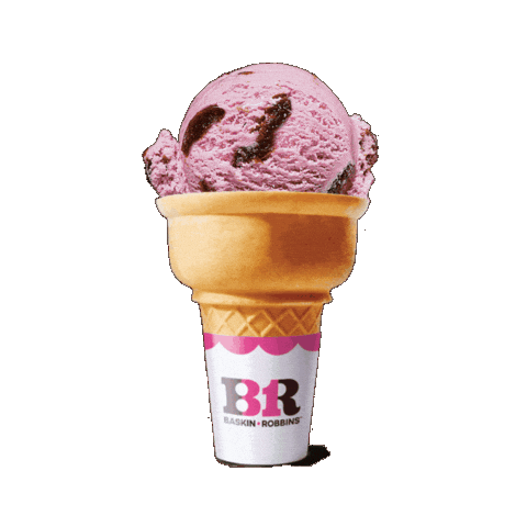 Ice Cream Cone Sticker by Baskin-Robbins