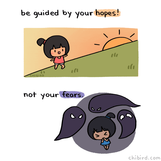 hopes fears GIF by Chibird
