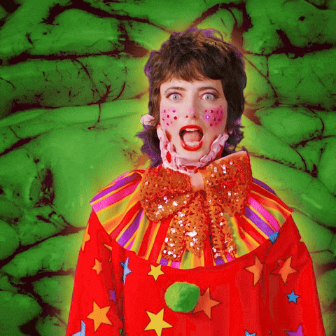 Clown Reaction GIF by Sarah Squirm