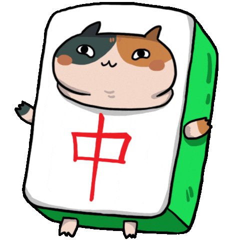 Cat Mahjong Sticker