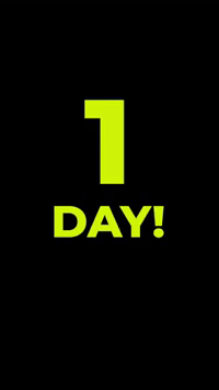 1 day to go countdown