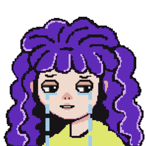 Sad Cry Sticker
