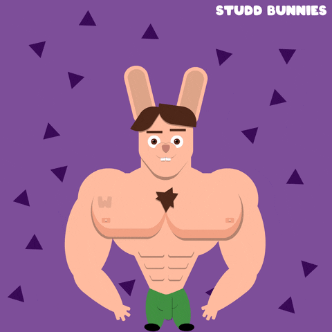 Studd_Bunnies jumping muscle studdbunnies studd bunnies GIF