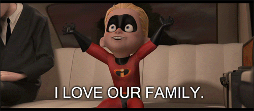  love family the incredibles GIF