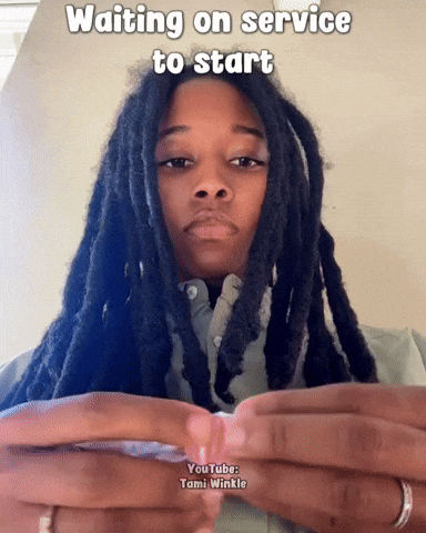 Candy Cane Waiting GIF