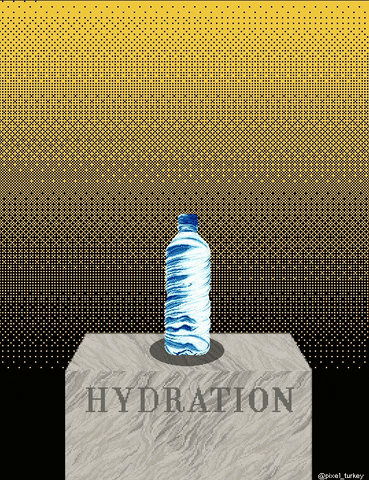 Pixel Stay Hydrated GIF