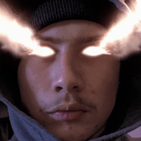 Parker Lazer Eyes GIF