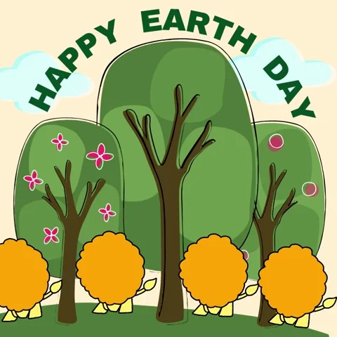 Cartoon Earth Day GIF
