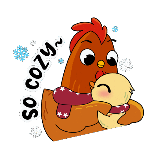 Christmas Chicken Sticker by Chew's Egg