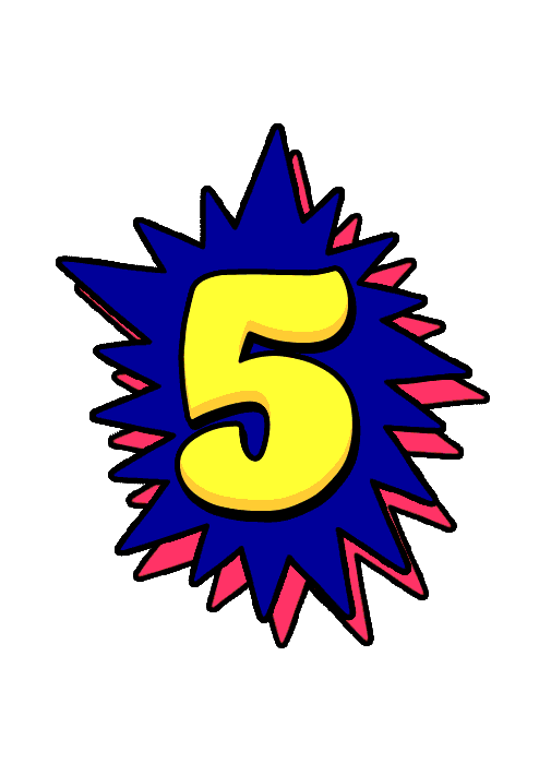 Count Countdown Number Numbers Fun Colourful Colour Bright Funny Age Birthday Sticker by Caspar Wain