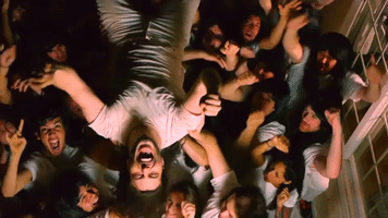 music video crowd surf GIF