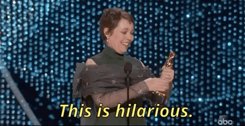 This Is Hilarious Olivia Colman GIF by The Academy Awards - Find & Share on GIPHY