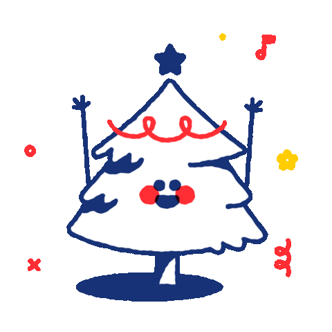 Christmas Tree Sticker by Glenda Morahan