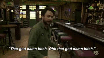 indiagoodhand damn bitch always sunny iasip GIF