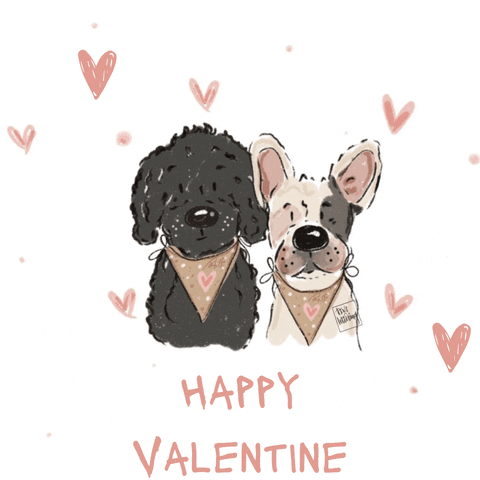 Valentine Doggies GIF by boediva