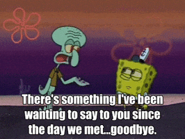 Spongebob Squarepants Goodbye GIF