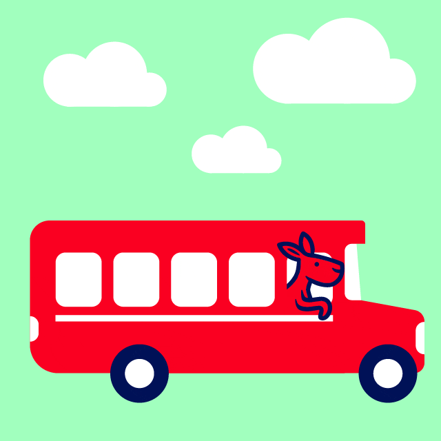 Schoolbus Voznja GIF by Kengur Knjižara