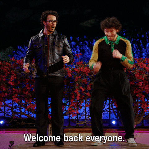 Excited Jonas Brothers GIF by ABC Network