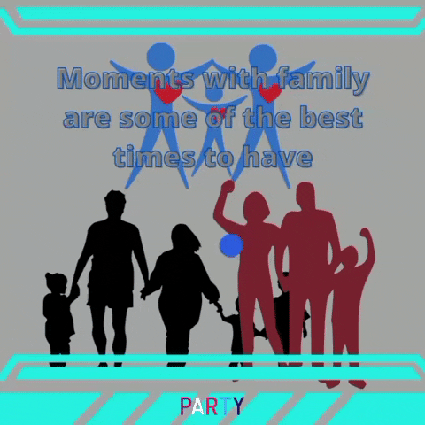 Party Family GIF by Woman Willionaire