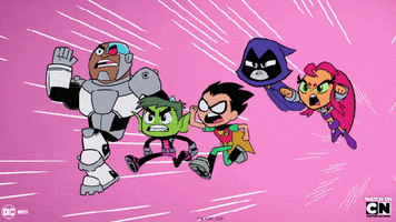 Teen Titans Running GIF by DC