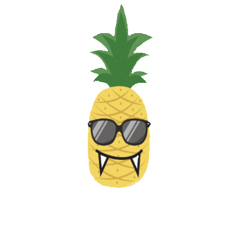 Halloween Pineapple Sticker by Travelinsightpedia