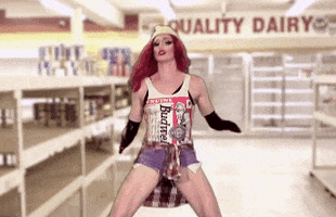 excited rupauls drag race GIF