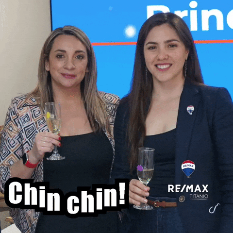 Celebrar Chin Chin GIF by RE/MAX broker