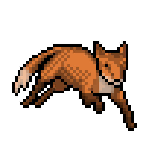 fox pixel STICKER