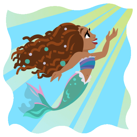 The Little Mermaid Singing Sticker by Walt Disney Studios